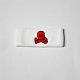 Повязка HK Army skull sweatband white/red